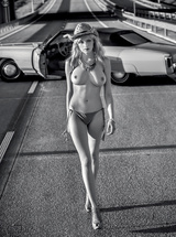 Polish model Olga Niedzielska on a classy Route 66