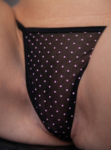 Lynne Teasing In Sheer Camisole With Red Nails And Erect Nipples - Photo 09