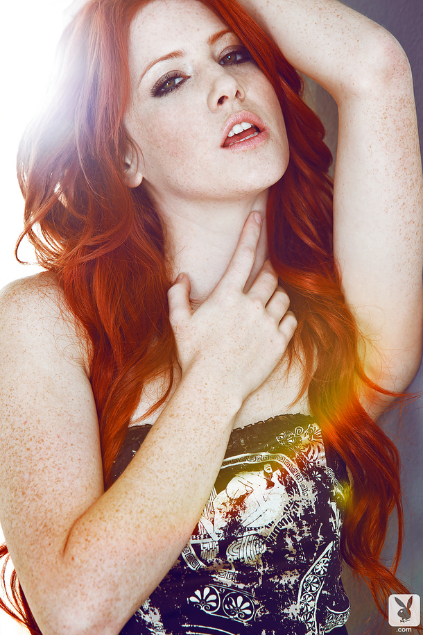 Elle Alexandra is melting hot red-haired model