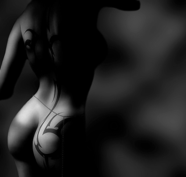 Nude Black and white art