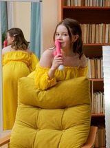 Rebecca Nikson Strips Teasingly With Her Pink Rabbit Vibrator For Passionate Solo Pleasure - Photo 02