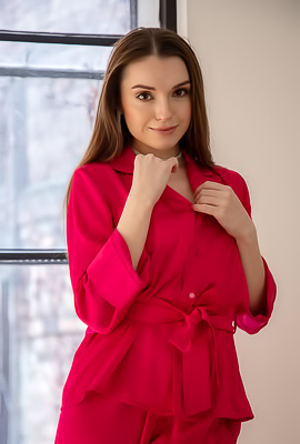 Monika May Sultry Beauty Smiles Seductively