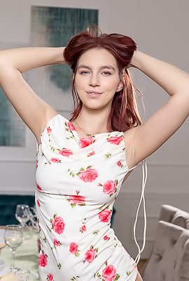 Leya Desantis Romanian Beauty Looks Good Enough To Eat In High Heels And A Thigh-skimming Dress