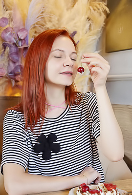 Vilena Caresses Her Perfect Breasts As She Starts To Masturbate