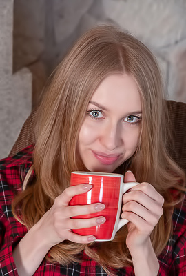 Lia Pink Offering An Enticing Rear View Of Her Luscious Booty In Lacy Panties