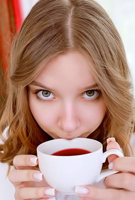 Estella Soft Thighs Parted And Perky Breasts Bare