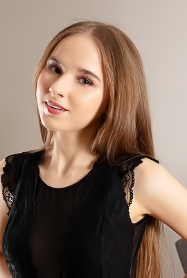 Sasha Quinn Spreading Her Slender Thighs Wide And Flaunting Her Perky Breasts Playfully