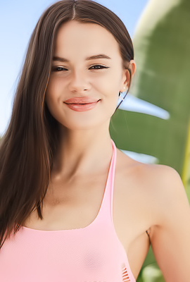 Hottest Girl Malena Amaro Sunbathing