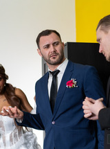 Vicky Menage pregnant surprise turns groom into eager bride rider - Photo 07
