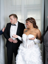Vicky Menage pregnant surprise turns groom into eager bride rider - Photo 17