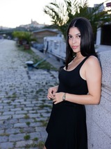 Gia Rosse walks at sunset, ending in her apartment pleasures - Photo 00